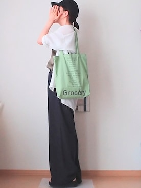 「Java（ジャバ）のアイテム」を使った、きのんさん（レディース・161cm）の夏コーディネート