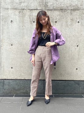 「アパレルスタッフ」｜「アイテム（腕時計）」を使った、りぃ【相互フォロー】さん（レディース・164cm）の秋コーディネート