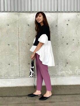 「Cepica（セピカ）のアイテム（ショルダーバッグ）」を使った、りぃ【相互フォロー】さん（レディース・164cm）の夏コーディネート