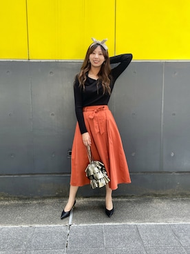 「Three Four Time（ｽﾘｰﾌｫｰﾀｲﾑ）のアイテム」を使った、りぃ【相互フォロー】さん（レディース・164cm）の秋コーディネート