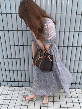 「大学生コーデ」｜「アイテム（ワンピース）」を使った、yuna.さん（レディース・151cm）の夏コーディネート