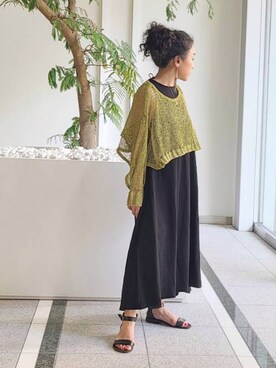 「Cepica（セピカ）のアイテム（ワンピース/ドレス）」を使った、ashimayuさん（レディース・153cm）の夏コーディネート