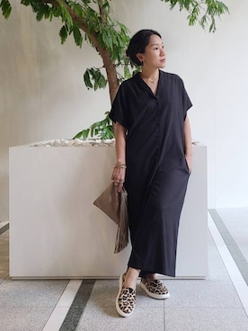 「Import & Select（インポートアンドセレクト）のアイテム（オールインワン・サロペット）」を使った、ashimayuさん（レディース・153cm）の夏コーディネート