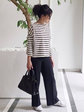 「SPERGA（スペルガ）のアイテム（シューズ）」を使った、ashimayuさん（レディース・153cm）の夏コーディネート