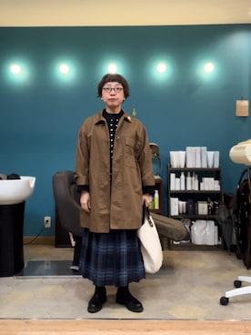 「アイテム（ブルゾン）」を使った、ひとみさん（レディース・154cm・30代）の秋コーディネート