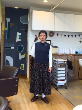 「BEAMS BOY（ビームスボーイ）のアイテム」を使った、ひとみさん（骨格ストレート・レディース・154cm）の秋コーディネート