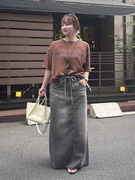 「DouDou（ドゥドゥ）のアイテム（アクセサリー）」を使った、doudoukarinさん（レディース・155cm）の夏コーディネート