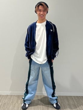 「アイテム（ジャージ）」を使った、YSさん（メンズ・171cm）の秋コーディネート