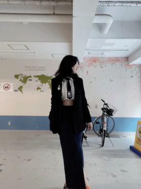 「アイテム（シャツ/ブラウス、シルバー系）」を使った、kiyomiii12さん（レディース・165cm）の秋コーディネート