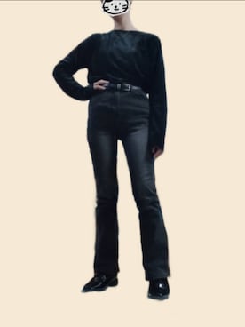 「Avail（アベイル）のアイテム（パンツ）」を使った、みつさん（レディース・154cm）の秋コーディネート