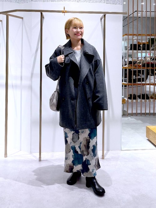 ウーリーダブルミドルコート 498550（その他アウター）｜LEPSIM