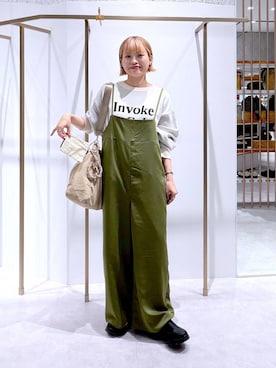 「アイテム（オールインワン・サロペット）」を使った、ayaka_lepsimさん（レディース・158cm・20代）の秋コーディネート