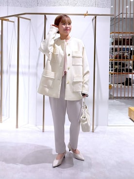 ayaka_lepsimさん（レディース・158cm）の冬コーディネート