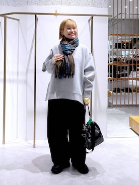 ayaka_lepsimさん（レディース・158cm）の冬コーディネート