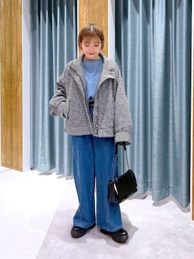 ayaka_lepsimさん（レディース・158cm）の冬コーディネート