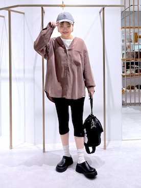 ayaka_lepsimさん（レディース・158cm）の冬コーディネート