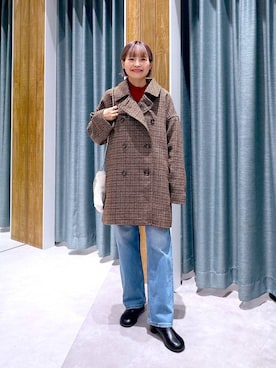 「アイテム（その他アウター）」を使った、ayaka_lepsimさん（レディース・158cm・20代）の秋コーディネート