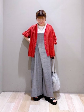 「アイテム（ショルダーバッグ）」を使った、ayaka_lepsimさん（レディース・158cm・30代）の春コーディネート