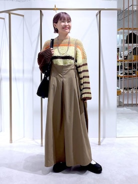 「アイテム（ママ＆ベビー）」を使った、ayaka_lepsimさん（レディース・158cm）の秋コーディネート