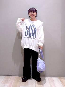 「アイテム（スウェット）」を使った、ayaka_lepsimさん（レディース・158cm・30代）の秋コーディネート