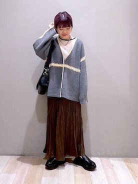 「アイテム（スカート）」を使った、ayaka_lepsimさん（レディース・158cm・30代）の秋コーディネート