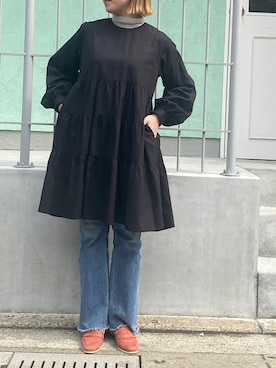 「FRAMeWORK（フレームワーク）のアイテム」を使った、harukaherenciaさん（レディース・155cm）の春コーディネート