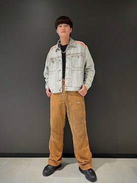 DIESEL ディーゼル　オレンジ　ボトムス DIESELのパンツ（オレンジ系）を使った人気ファッション