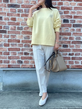 「Yves Saint Laurent（イヴサンローラン）のアイテム（腕時計）」を使った、asamiさん（レディース・165cm）の秋コーディネート