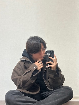 「ASTRONOMY（アストロノミー）のアイテム（ブルゾン）」を使った、ReN(れん)   さん（メンズ・172cm）の冬コーディネート
