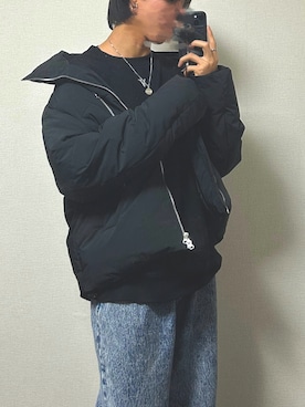 「ADRER（アドラー）のアイテム（スウェット）」を使った、ReN(れん)   さん（メンズ・172cm）の冬コーディネート