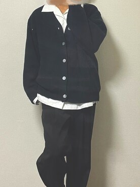 「LILL（リル）のアイテム（スラックス）」を使った、ReN(れん)   さん（メンズ・172cm）の秋コーディネート