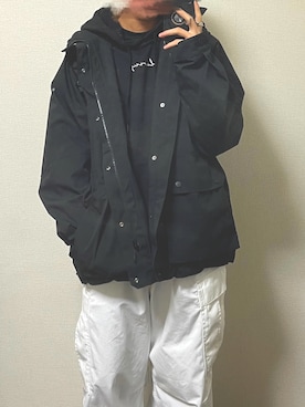 「G.O.C（ジーオーシー）のアイテム（パーカー）」を使った、ReN(れん)   さん（メンズ・172cm）の冬コーディネート