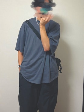 「GU（ジーユー）のアイテム（その他）」を使った、ReN(れん)   さん（メンズ・172cm）の夏コーディネート