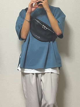 「LILL（リル）のアイテム（スラックス）」を使った、ReN(れん)   さん（メンズ・172cm）の春コーディネート