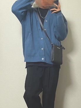 「LILL（リル）のアイテム（スラックス）」を使った、ReN(れん)   さん（メンズ・172cm）の秋コーディネート