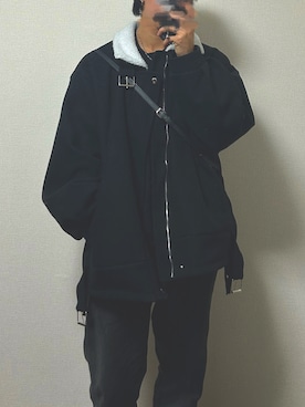 「ADRER（アドラー）のアイテム（スウェット）」を使った、ReN(れん)   さん（メンズ・172cm）の冬コーディネート