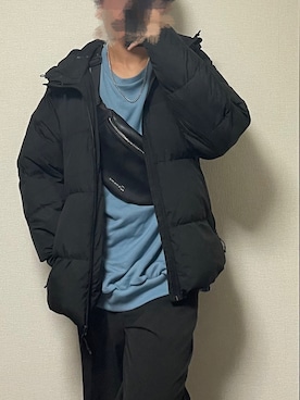「GU（ジーユー）のアイテム（その他）」を使った、ReN(れん)   さん（メンズ・172cm）の冬コーディネート