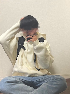「GU（ジーユー）のアイテム（その他）」を使った、ReN(れん)   さん（メンズ・172cm）の冬コーディネート