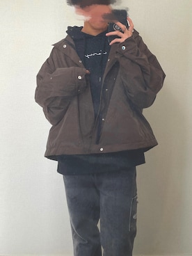 「ASTRONOMY（アストロノミー）のアイテム（ミリタリージャケット）」を使った、ReN(れん)   さん（メンズ・172cm）の冬コーディネート
