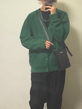 「LILL（リル）のアイテム（スラックス）」を使った、ReN(れん)   さん（メンズ・172cm）の冬コーディネート