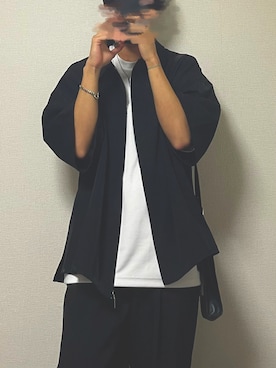 「LILL（リル）のアイテム（スラックス）」を使った、ReN(れん)   さん（メンズ・172cm）の夏コーディネート