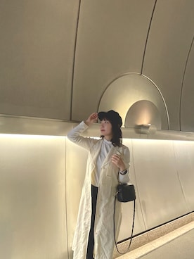 「春服みてみて」｜「アイテム（キャスケット）」を使った、seiraさん（レディース・157cm）の春コーディネート