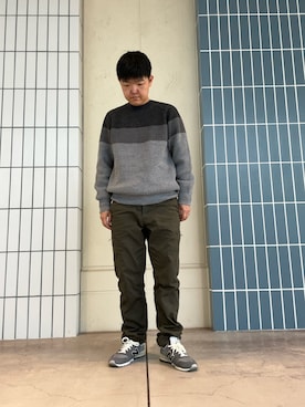 「メンズライクコーデ」｜tomoさん（メンズ・161cm）の冬コーディネート