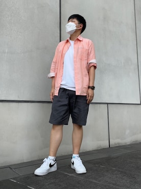「メンズライクコーデ」｜tomoさん（メンズ・161cm）の夏コーディネート