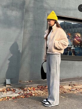 「pants」｜「アイテム（ジャケット/アウター）」を使った、showketさん（レディース・165cm）の秋コーディネート