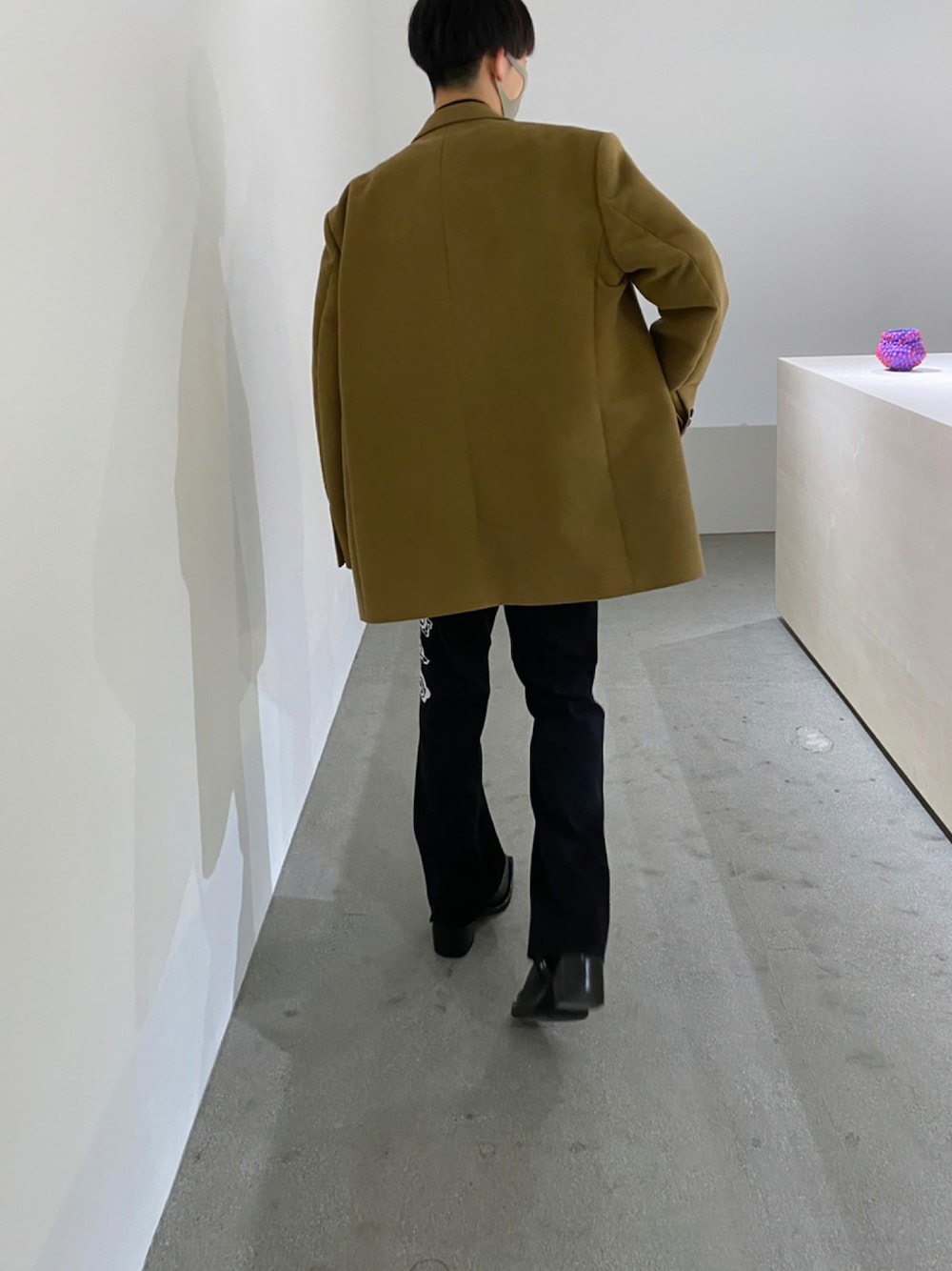 「スラックス、革靴、ootd、フォローミー」｜「RAF SIMONSのアイテム（テーラードジャケット、ベージュ系）」を使った、cruzrecta11さん（メンズ・178cm）の秋コーディネートの1枚目の写真