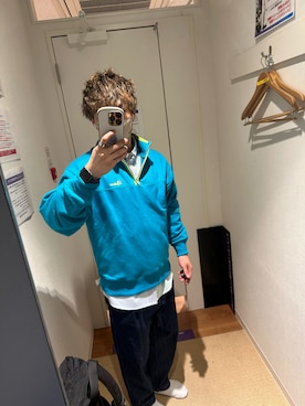 「レディース」｜「アイテム（スウェット）」を使った、ねぎさん（メンズ・174cm）の春コーディネート