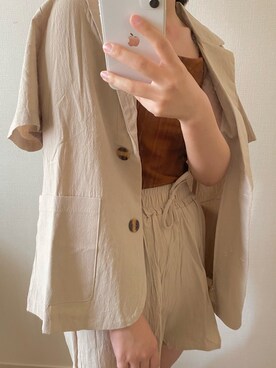 「UNIQLO U」｜ももさん（レディース・157cm）の夏コーディネート