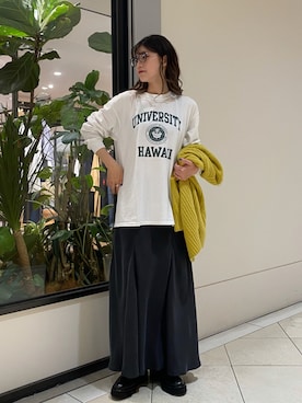 萌桃さん（レディース・164cm）の秋コーディネート