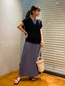 萌桃さん（レディース・164cm）の夏コーディネート